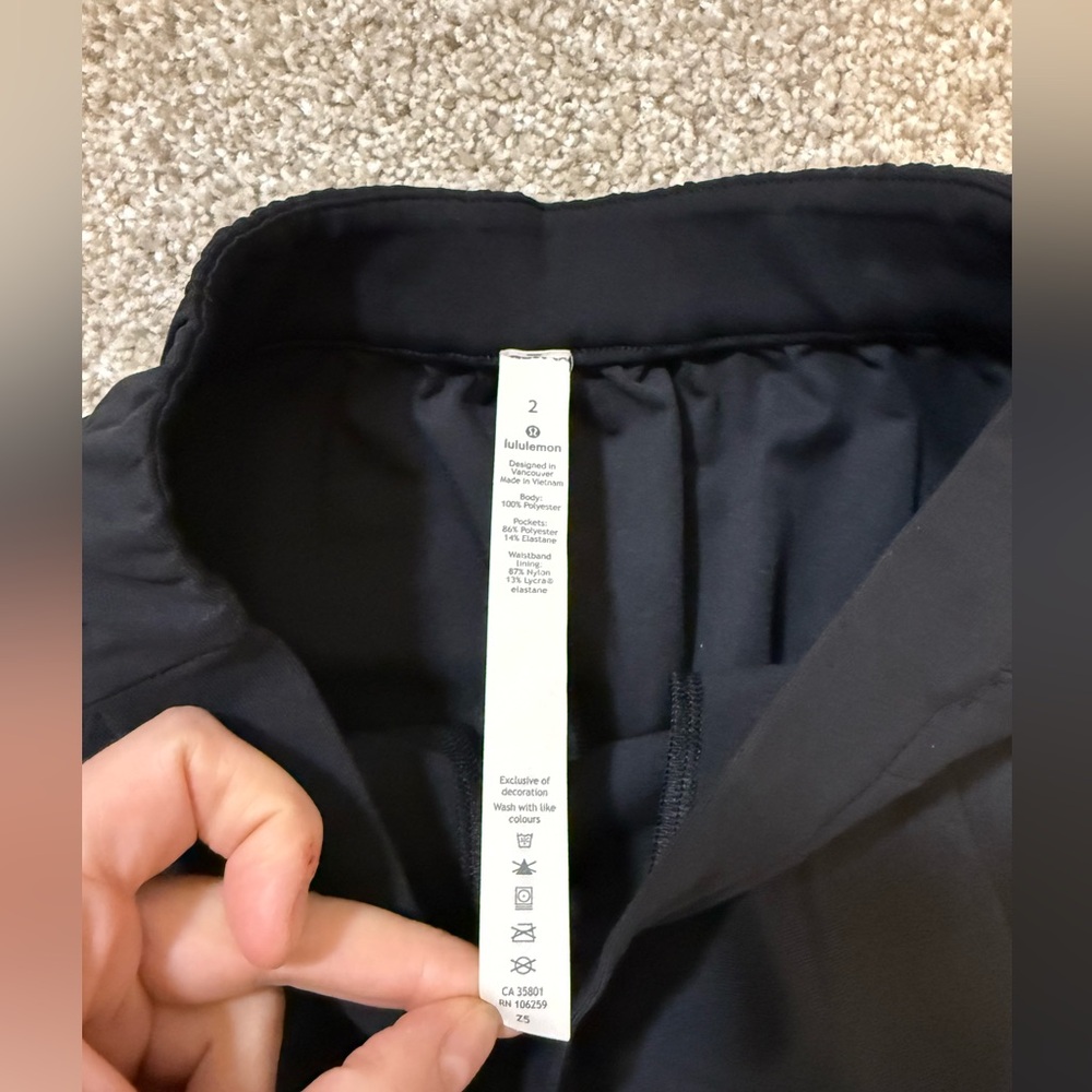 Lululemon Essential High-Rise Trouser Black 2 - Picture 8 of 11